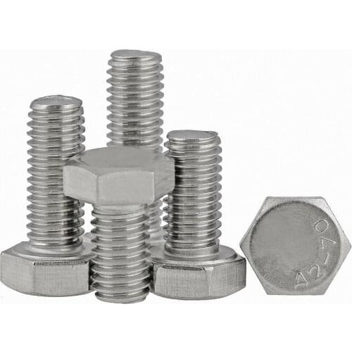 M6 M8 M10 M12 Left Threaded External Hex Head Screws 304 Stainless Steel Reverse Thread Left Tooth Outer Hex Head Bolts