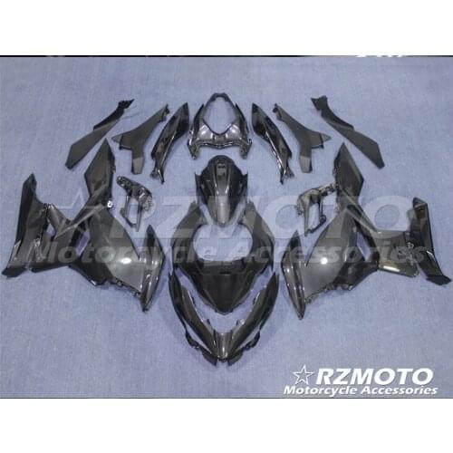 Water transfer carbon fiber lacquered Motorcycle fairing parts For kawasaki ninja 400 2018 All sorts of color No.3013