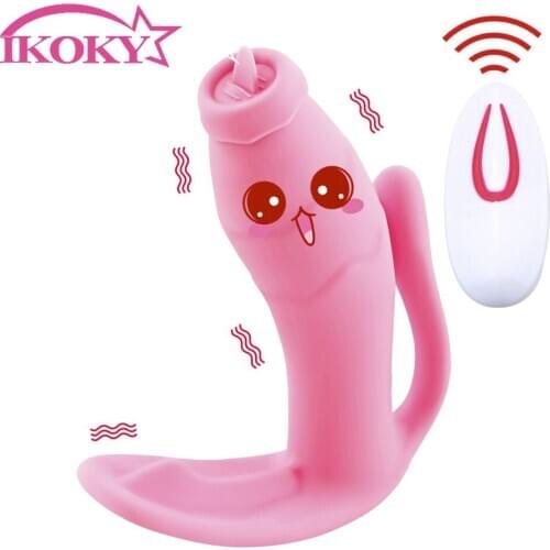 10 Frequencies Female Masturbation Sex Toys for Women Invisible Wearable Tongue Vibrators G-spot Vaginal Clitoral Stimulator