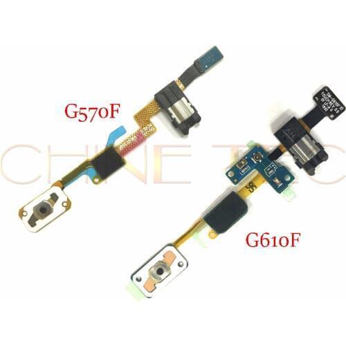 10x For Samsung Galaxy J5 J7 Prime G570F G610F Home Button Key Return Light Sensor Menu Keyborad Headphone Audio Jack Flex
