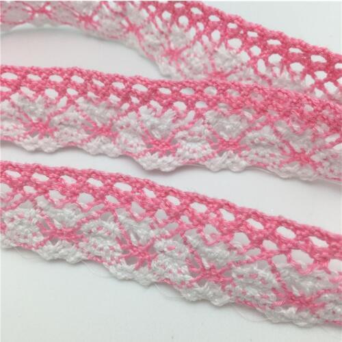 2 meters Pink Lace Ribbon Trim Guipure 28mm width, for Craft Scrapbooking Embroidery DIY Gift Packing 7LS56-4