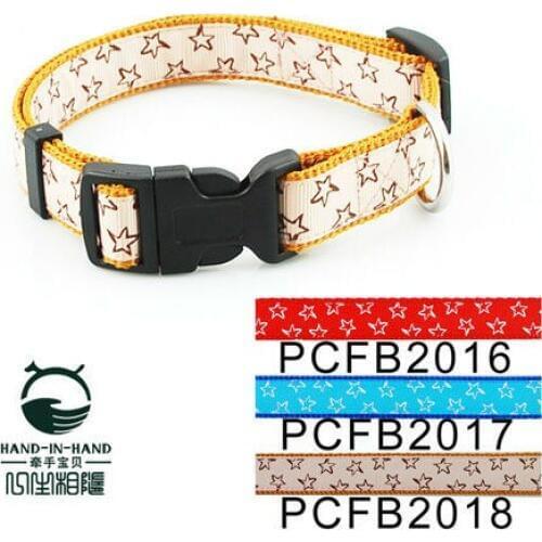 200Pcs/Lot 3 Colors Classic Pet Dog Stars Collar Buckle Style 2.0CM PCFB2016