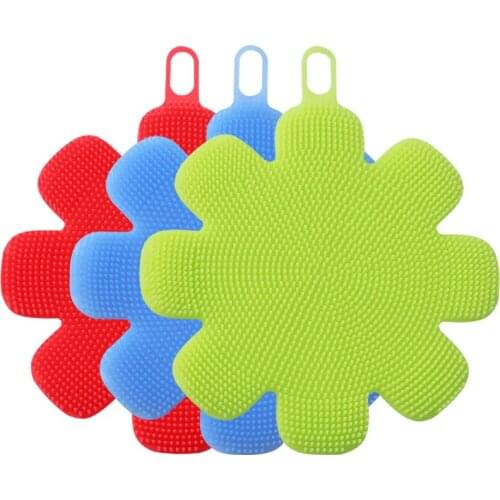 3 Pack Silicone Sponge Dish Washing Kitchen Food-Grade Dishes Multipurpose Better Sponges Non Stick Clean
