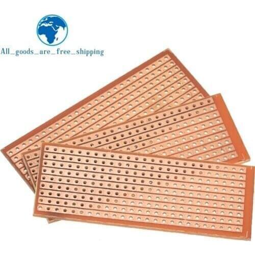 5PCS DIY 2.5x6.4 2.5*6.4CM Prototype Paper PCB Universal Experiment Matrix Circuit Board Single Row Continuous Hole 25x64mm