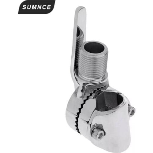 25mm Antenna Ratchet Mount Dual Adjustable Base VHF Antenna Ratchet Mount 316 Stainless Steel