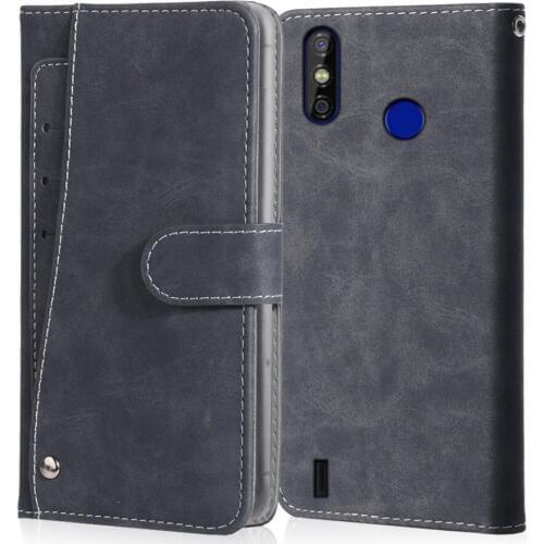 Luxury Vintage Case Tecno Spark 4 Air 5 3 Pro Power CM (KA9) POP 3 Case Leather Flip Wallet Card Stand Magnetic Book Phone Cover