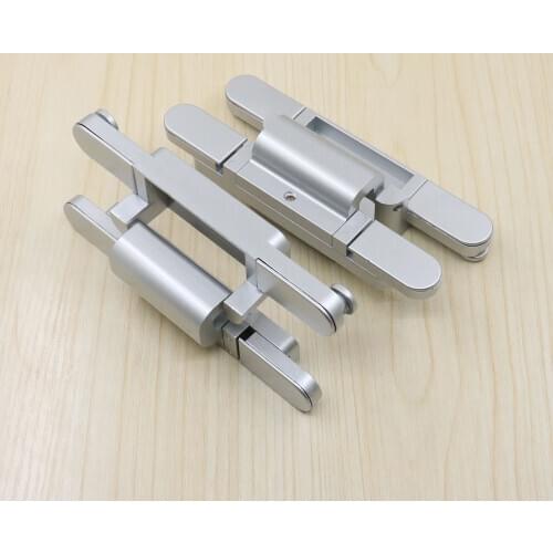 Rebated doors invisible hinges adjusted in 2 ways