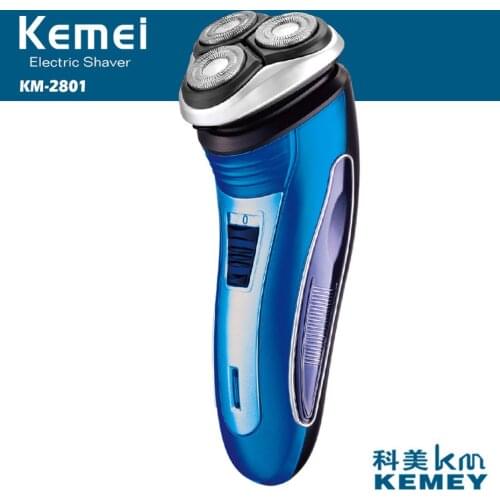 KEMEI Electric Razor Electric Shaver Rechargeable Shaving Machine for Men Beard Razor Wet-Dry Dual Use Water Proof Fast Charging