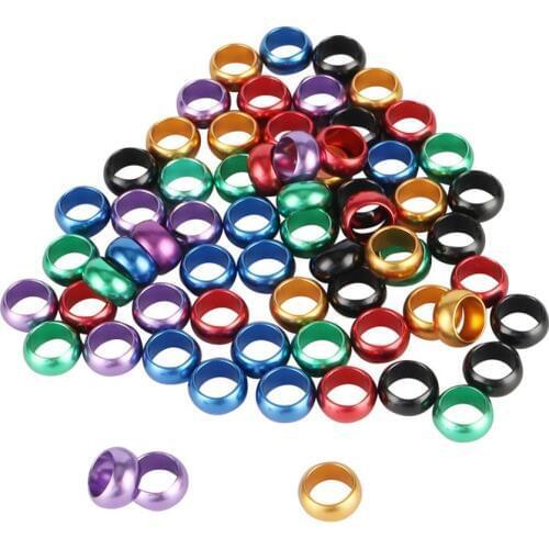 120Pcs Bird Aluminium Foot Ring Inner Diameter 8mm/10mm Pigeons Parrot Bird Outdoor Flying Training Identification Race Supplies