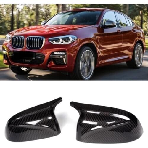 1 Pair Carbon Fiber Replacement Side Rear Mirror Cover Cap Fit For BMW BMW X5 G06 X6 G06 X7 G07 X3 G01 X2 G02