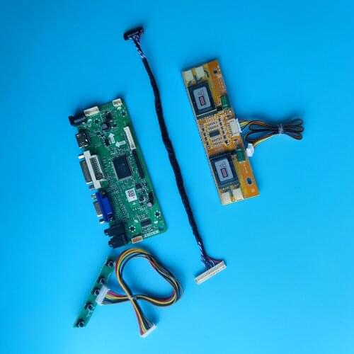 M.NT68676 LCD LVDS kit DVI Controller board VGA 4 lamps Audio For LM170E01-A5/A4/TLB4/TLE1/TLB5/TLA1/TLA4 1280X1024 Panel 30PIN
