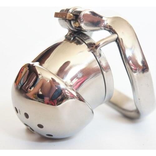 Stainless Steel Metal Penis Lock Sleeve Cock Cage Sex Toys For Men Adults Cbt BDSM Dick Ring Male Chastity Cage CB6000S