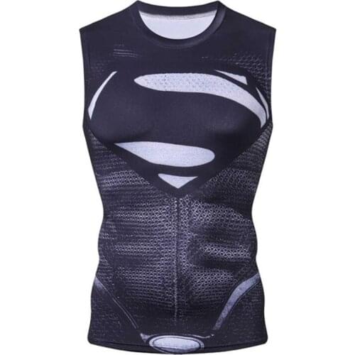 Men bodybuilding stringer tank top Running Vests Creative 3D Printing Sleeveless T-shirt Man Elasticity Vest Jogging Tank Tops