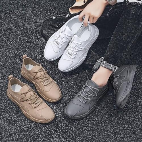 Male Shoe Men Shoes Black Leather Man Zapatos De Hombre Casual Soulier Homme Zapatillas Para Autumn Mens Fashion Spring