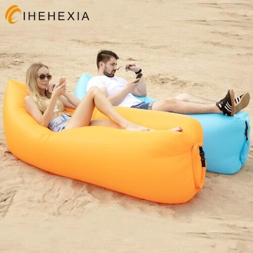 Outdoor Lazy Inflatable Sofa Air Mattress Siesta web celebrity Air Cushion Bed Folding Single Portable