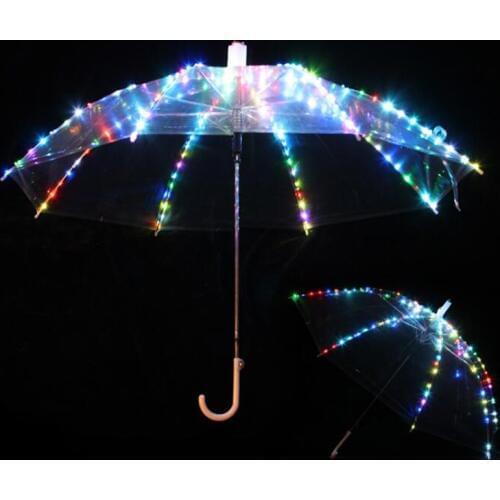 New 2018 belly dance LED performance Umbrella colorful luminous performance Umbrella belly dance Props