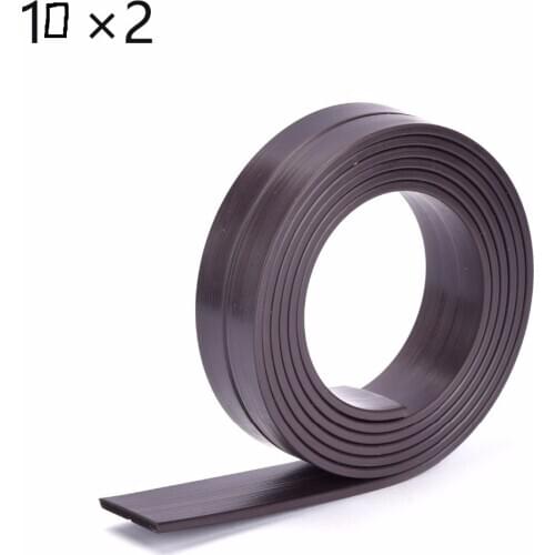New 5M 10*2mm Flexible Soft Magnetic Rubber Magnet Strip Tape for Home School Office width :10mm thickness: 2mm