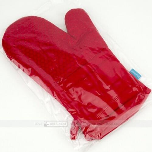 Wholesale ,Free shipping,1 pcs insulated gloves / cotton +silicone anti-hot gloves/Microwave oven gloves 32*16cm