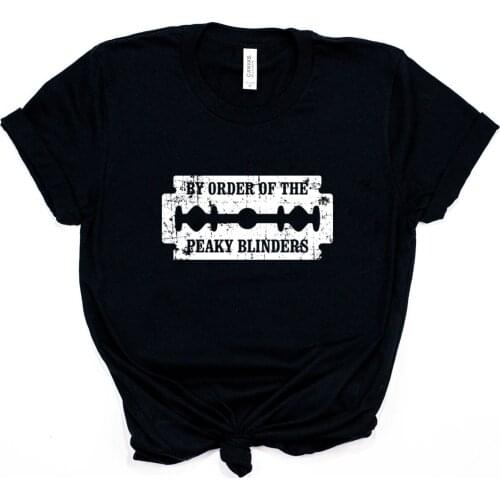 By Order of The Peaky Blinders Shirt Tv Serives Peaky Blinders Inpsired Tees Thomas Shelby T-shirt Shelby Company Logo Top