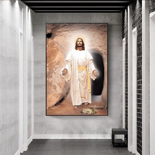 Posters and Prints Christ Jesus Religious Famous Painting on Canvas Scandinavian Wall Art Picture for Living Room Home Decor