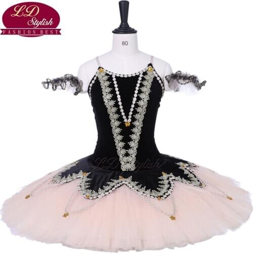 Professional Black Adult Ballet Tutu The Nutcracker Performance Stage Wear Women Pink Ballet Dance Competition Costumes Girls