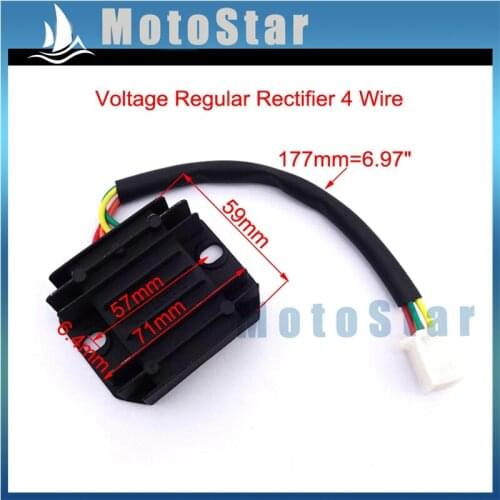 12V 4 Wires 150cc 200cc 250cc Engine Voltage Regulator Rectifier For Chinese ATV Quad Pit Dirt Bike GY6 Moped Scooter