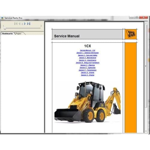 JCB Service Parts PLus+ 2017 + Service Manual