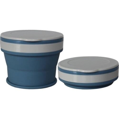 Folding Cups 270ml Water Cup Travel Silicone Retractable Portable Outdoor Coffee Handcup Leak-protective Multi-function Mug