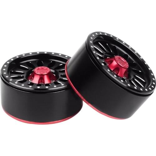 Alloy Beadlock 1.9 Wheels Rims Hubs Upgrades Metal Durable Accessories for RC Rock Axial SCX10 DIY Replacement Parts