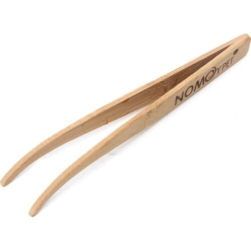 Angled Reptile Terrarium Feeding Tongs Tweezers Eco-Friendly Bamboo Feeding Tool Wholesales