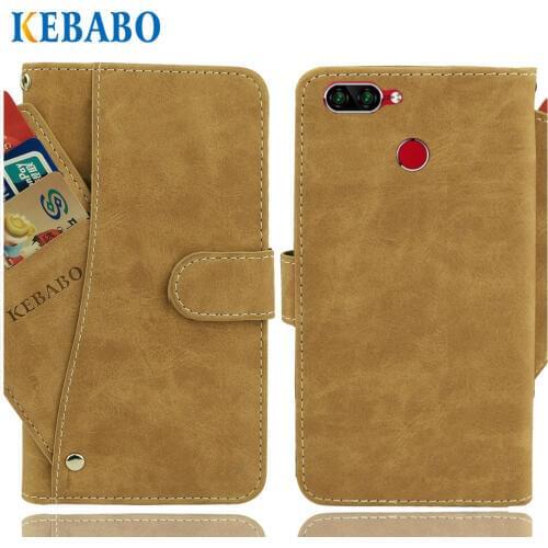 Vintage Leather Wallet INOI 5 Pro Case 5.5" Flip Luxury 3 Front Card Slots Cover Magnet Stand Phone Protective Bags