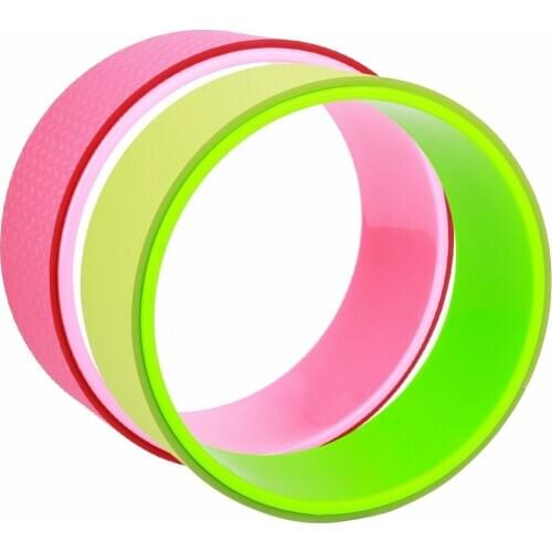 Yoga Pilates Circle Yoga Fitness Roller Wheel Waist Stretch Bend Balance Yoga Wheel Back Training Fitness Slimming Pilates Ring