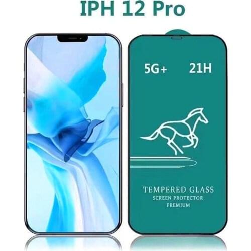 100pcs 21H Full Glue Tempered Glass For IPHONE 12 Pro Max 2.5D Full Cover Screen Protector For IPHONE 11 Pro/678 Plus/5s