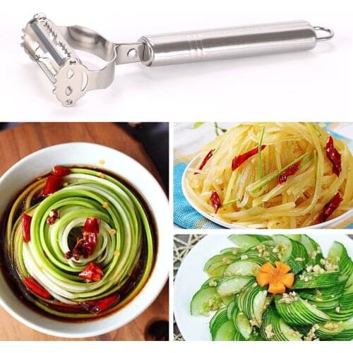 1Pc Fruit Vegetable Peeler Convenient Stainless Steel Slicer Carrots Julienne Cutter Parer Multifunctional Kitchen Cooking Tools
