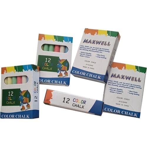 12PCS/Set Chalk 6-Color Washable Art Play For Kid And Adult, Paint On School Classroom Chalkboard, Kitchen, Blackboard