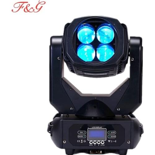 2Pcs LED 4X25W Super Beam Lighting Moving Head Light Good For Stage DJ Disco Nightclub And Home Party