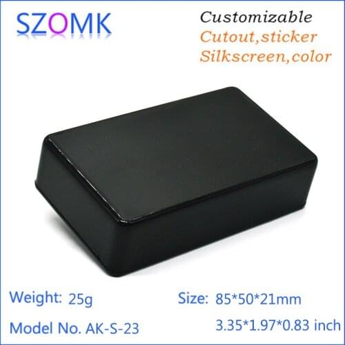 20pcs a lot szomk abs plastic enclosure abs switch abs plastic standard cabinet electrical handheld enclosure for pcb box