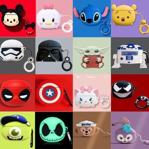 3D Anime Toy Earphone Protective Case Suitable for AirPods Pro Soft Silicone Protective Case