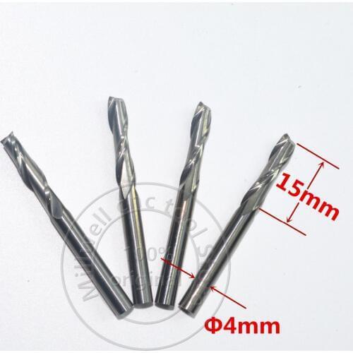 4mm*15mm,Freeshipping,CNC wood tools,carbide End Mill,woodworking insert router bit,Tungsten steel milling ,MDF,PVC,Acrylic,Wood