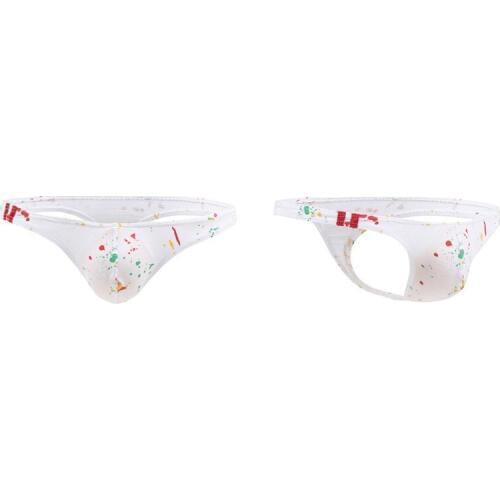 5PCS Low Waist Sexy Male Thong Underwear Men Underwear Shorts Mens Briefs Short Breathable Underpants Pouch Briefs Panties