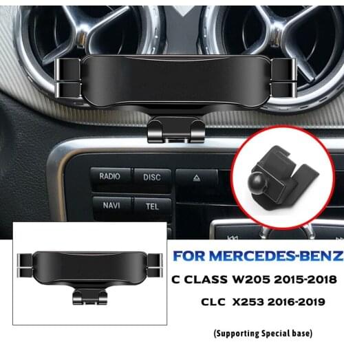 Car Mobile Phone Holder For Mercedes Benz Class C GLC W205 X253 2015-2018 Mounts Stand GPS Navigation Bracket Car Accessories