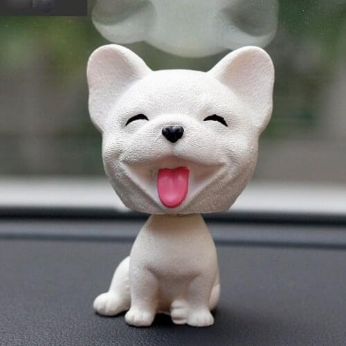 Bobblehead Dog Nodding Puppy Car Dashboard Decor Car Ornaments Lovely Shaking Head Dolls Auto Interior Accessories Toys Figures