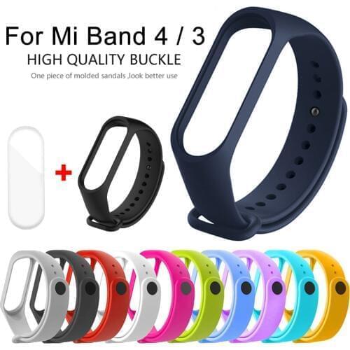 Bracelet for Xiaomi Mi Band 5 4 Strap Mi 5 4 Sport Silicone Wrist Watchband for Mi Band 5 4 3 NFC Waterproof Replacement Strap