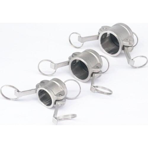 1/2"- 4" 304 Stainless Steel Type DC Quick Fitting Camlock Connector Dust Cap Stop Flow