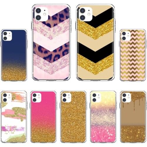 Gold-Pink-Glitter-Cross Soft Skin Cover For Xiaomi Redmi 2 S2 3 3S 4 4A 5 5A 5 6 6A 7A 9 9T 9C 9A Pro Pocophone F1