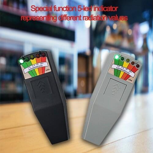 Electromagnetic Radiation Detectors Field EMF Gauss Meter Ghost Hunting Detector Portable EMF Magnetic Field Detector 5 LED