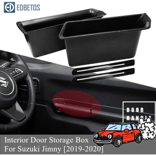 Door Handle Storage Box Jimny 2019 2020 For Suzuki Jimny Interior Door Handle Storage Barrel Jimny Car Storage Plastic Box