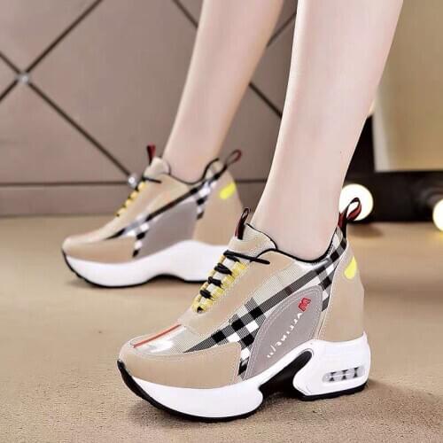 Women Sneakers 2020 Summer Autumn High Heels Ladies Casual Shoes Women Wedges platform shoes Female Thick Bottom Trainers