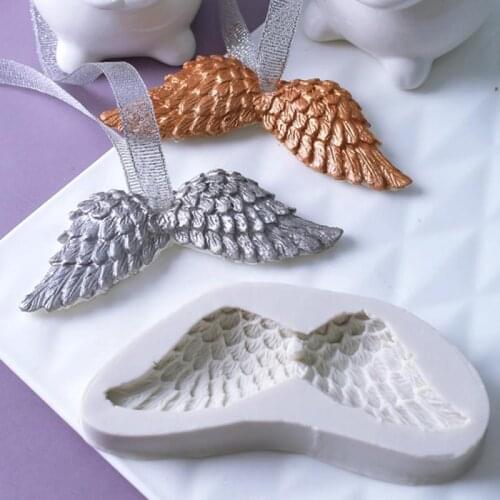 Angel Wings 3D Silicone Molds Fondant Mold Cakes Decoration Tools DIY Kitchen Baking Tools Candy Clay Chocolate Moulds