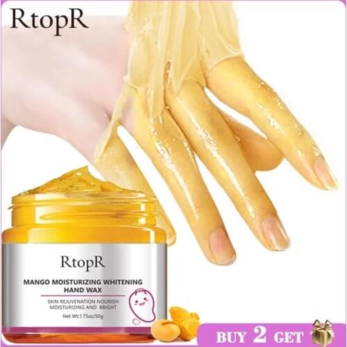 Mango For Hands Mask Hand Wax Whitening Moisturizing Repair Exfoliating Calluses Filming Anti-Aging Hand Skin Cream 50g